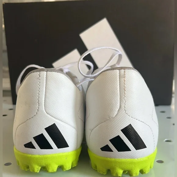 adidas Predator Accuracy.4 Turf (TF) Soccer Cleats Men’s s8 white/black/green - Picture 5 of 8